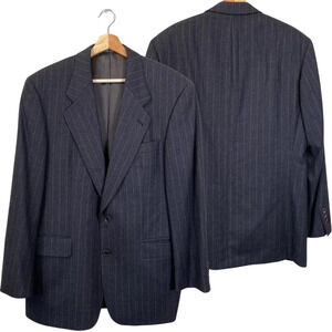 Hugo Boss Apollon Pinstripe Wool Sport Coat Dinner Jacket Blazer Men's 40R Gray